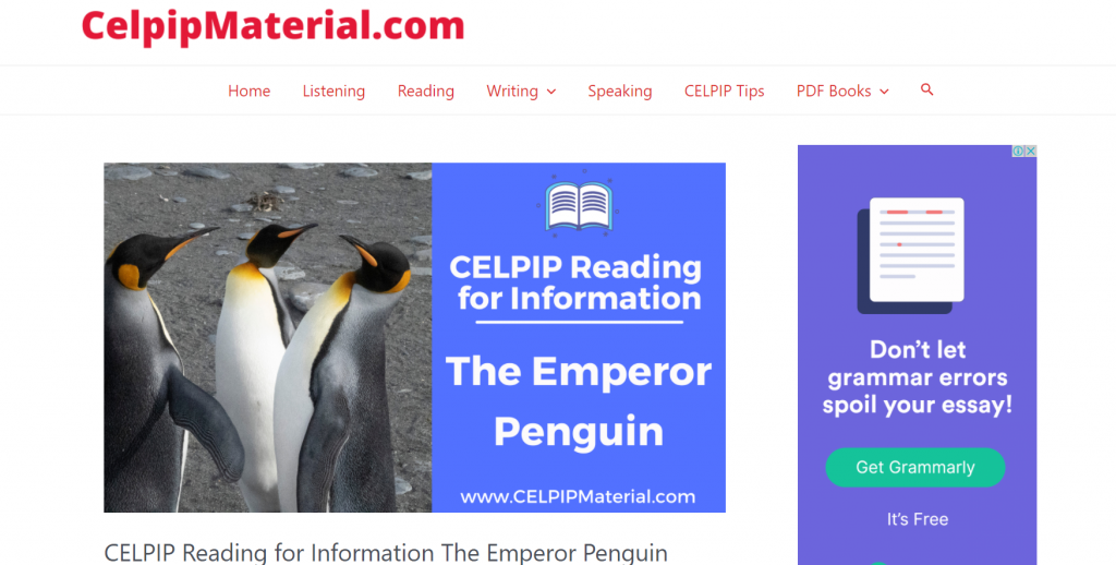 WordPress – Celpip Material Sharing Blog