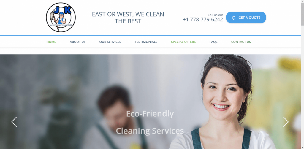 WordPress – Cleaning Company Website